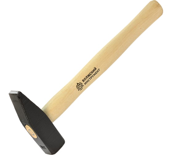 Изображение товара Слесарный молоток Волжский инструмент 0.8 кг, квадратный боек, оксидированный 3603013