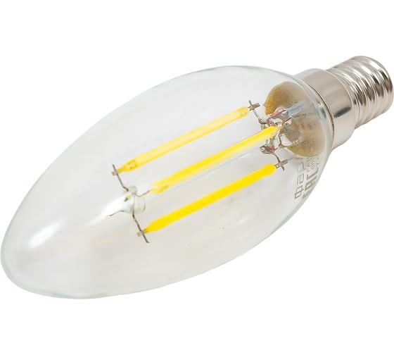 Изображение товара Светодиодная нитевидная лампа Фарлайт прозрачная свеча С35 7 Вт 6500 К Е14 FAR000189