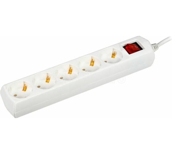 Изображение товара Удлинитель GENERICA У05В 5 мест 2P+PE/7м 3х1мм2 10А/250В WYP10-10-05-07-ZK-G