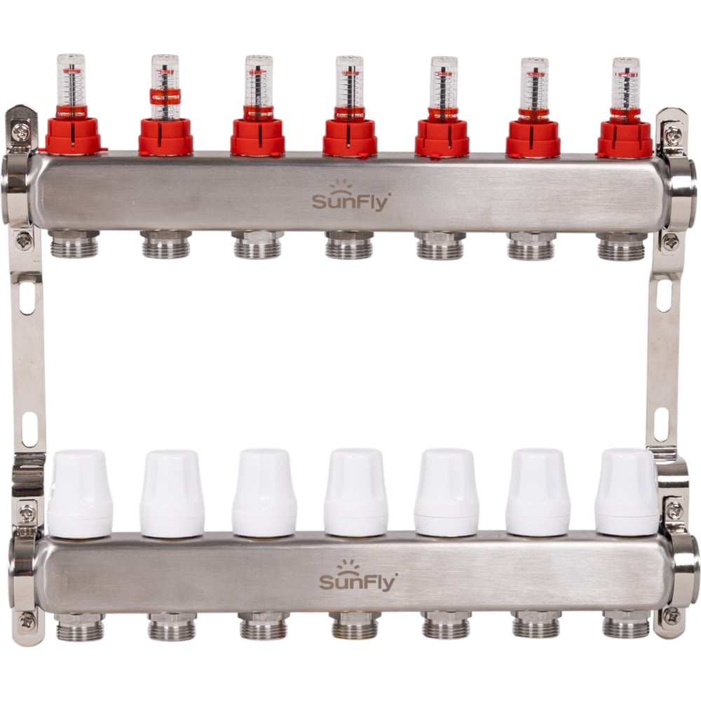 Изображение товара Коллектор из нержавеющей стали SUNFLY 7 выходов расходомеры 26053-1-7