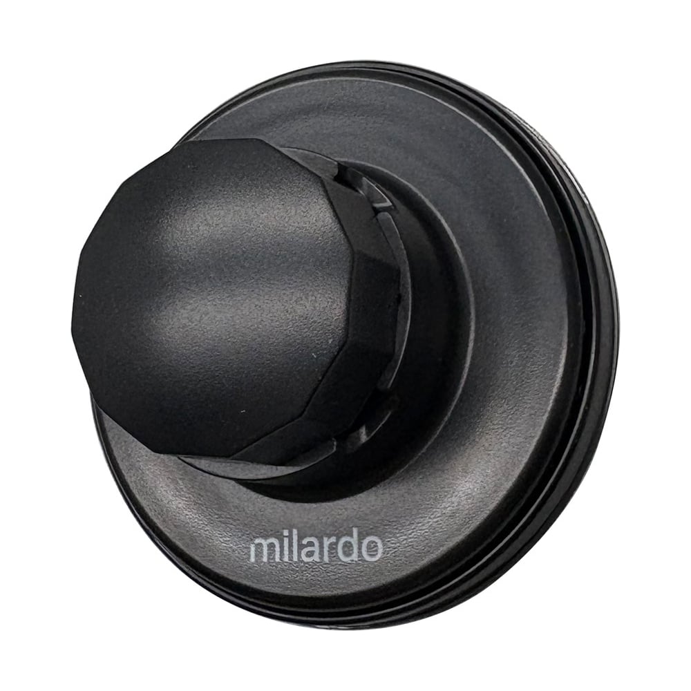 Изображение товара Держатель для ванной Milardo Easy ABS пластик черный матовый модель EASBWP0M58