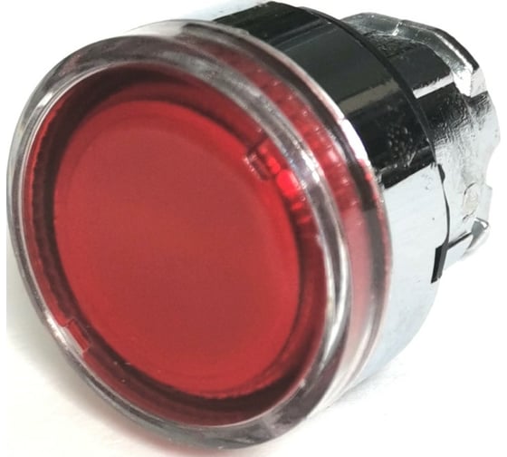 Изображение товара Головка Briswik плоская стальная возврат подсветка 22мм КМЕ 46ЛС красный IP65 ZB4BW4.BR