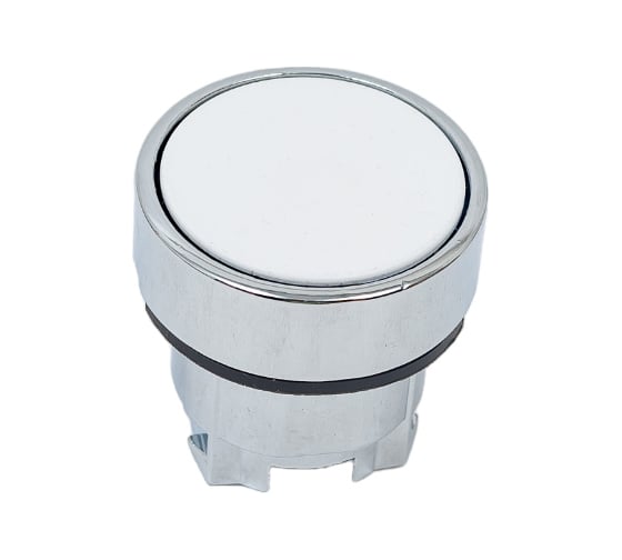 Изображение товара Головка Briswik плоская стальная возврат 22мм КМЕ 46С белый IP65 ZB4BA1.BR