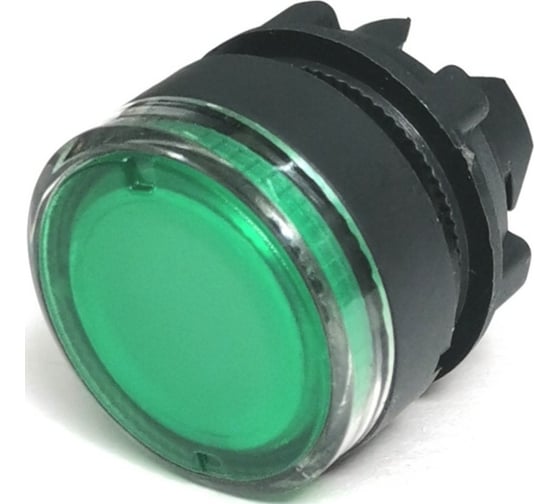Изображение товара Головка Briswik плоская возврат подсветка 22мм КМЕ 41Л зеленый IP40 LAY4-EW33.BR