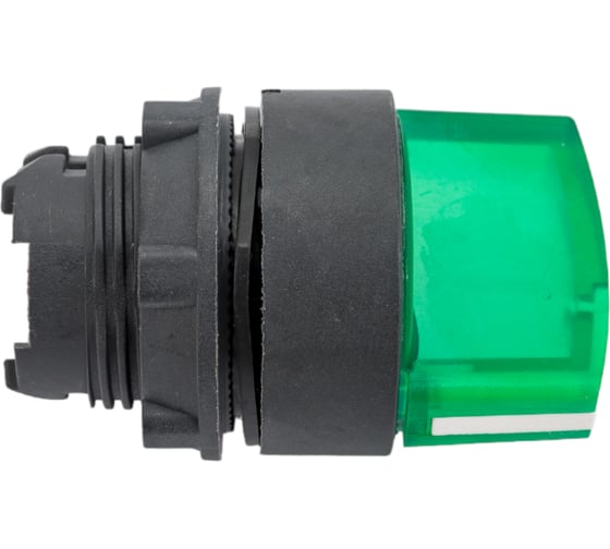 Изображение товара Головка переключателя Briswik 22мм 2 поз подсветка фиксация КПЕ 11РЛ зеленый IP40 LAY4-EK23.BR
