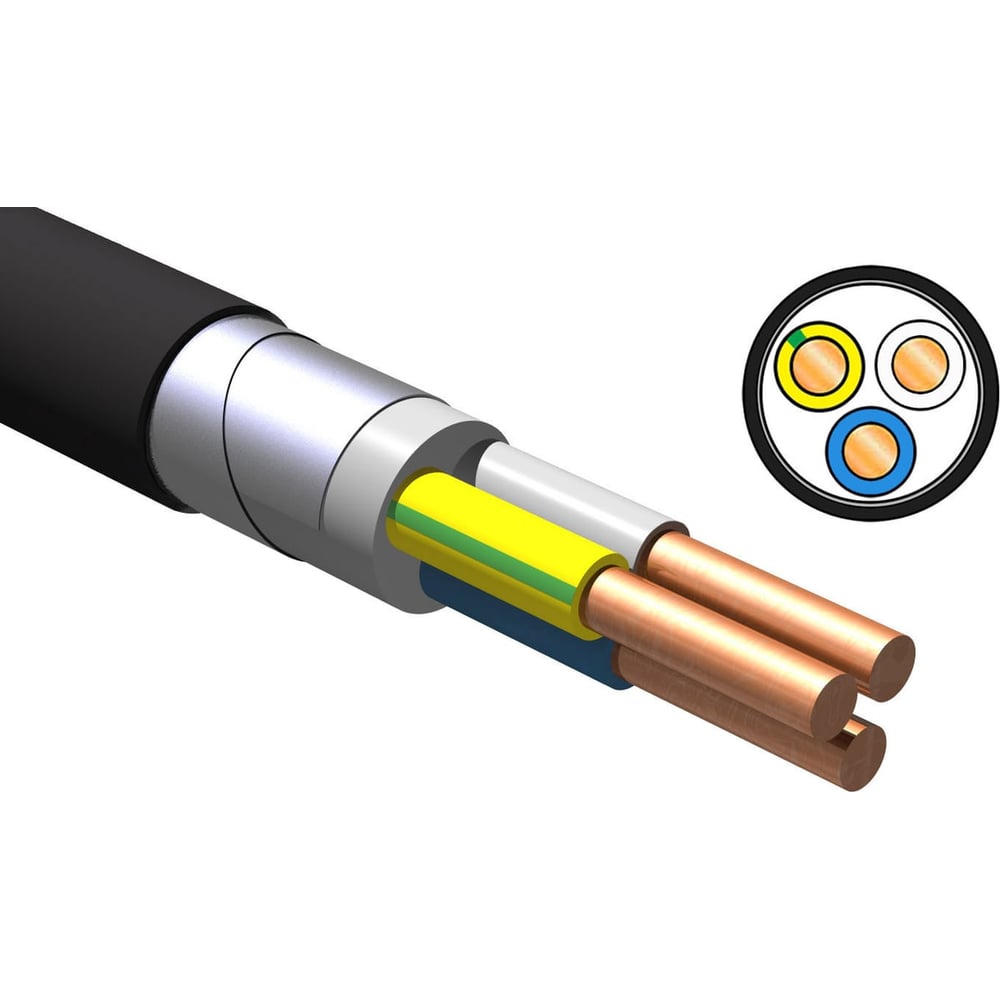 Изображение товара Кабель NVO ВБШвнг(А) LS 3x1,5 ГОСТ 110 метров