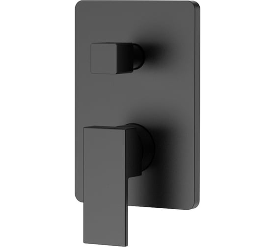 Изображение товара Встраиваемый смеситель с двумя выходами IDDIS Folk черный матовый FOLBL00i67