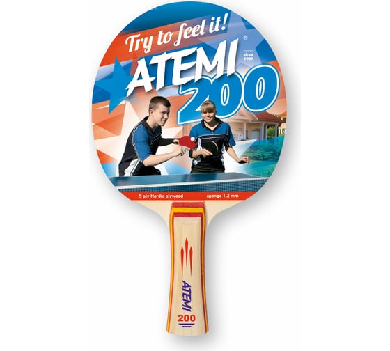 Изображение товара Ракетка для настольного тенниса ATEMI 200 AN 00000030328