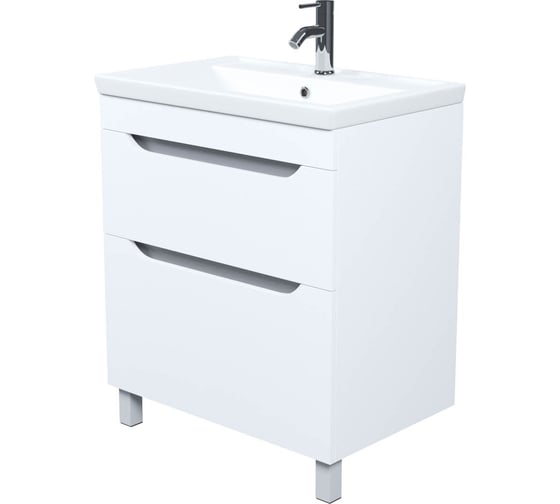 Изображение товара Тумба с умывальником IDDIS Sky напольная, 70 см, белый подходит умыв. 4077000i28 SKY70WFi95K