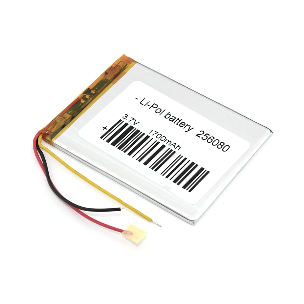 Изображение товара Аккумулятор AMPERIN Li-Pol 3.7V 1700мАч 80x60x2.5мм 3pin 089963
