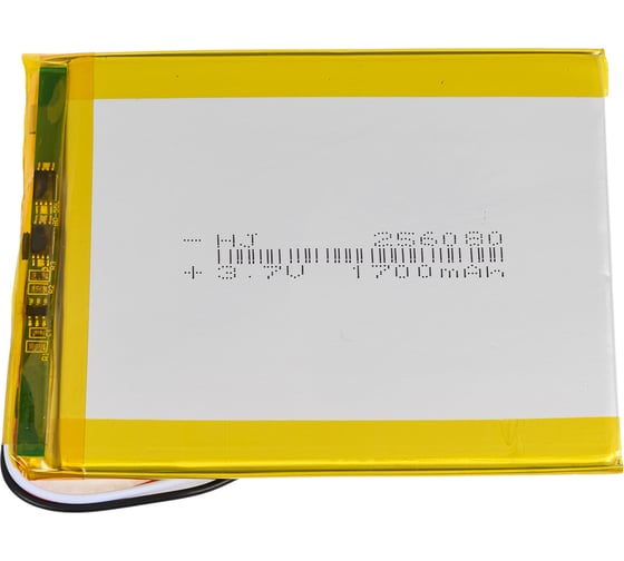 Изображение товара Аккумулятор AMPERIN Li-Pol батарея 2.5*60*80мм 3pin 3.7V/1700mAh 089963