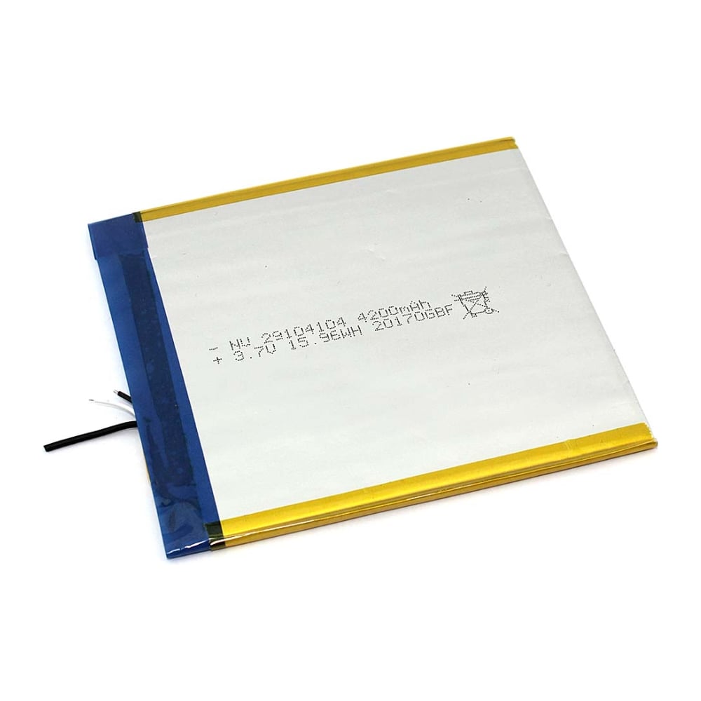 Изображение товара Аккумулятор AMPERIN Li-Pol 4200mAh 3pin 3.7V для электроники 089913