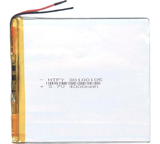 Изображение товара Аккумулятор AMPERIN Li-Pol батарея 3*100*105мм 2pin 3.7V/4000mAh 017344