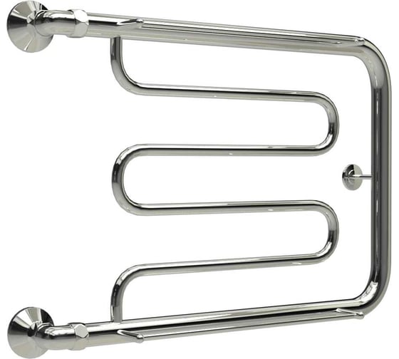 Изображение товара Электрический полотенцесушитель ТЕРМОДИЗАЙН нерж. D (с полкой) (AISI 304) H=500, W=700 ТЕРМО ДИЗАИН TDDP004E