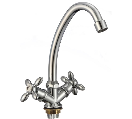 Изображение товара Смеситель для кухни D-Lin с гайкой (без подводки) D151808-1B