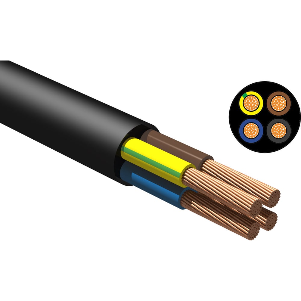 Изображение товара Кабель NVO КГтп-ХЛ 4x10 ГОСТ 110 метров для промышленных нужд