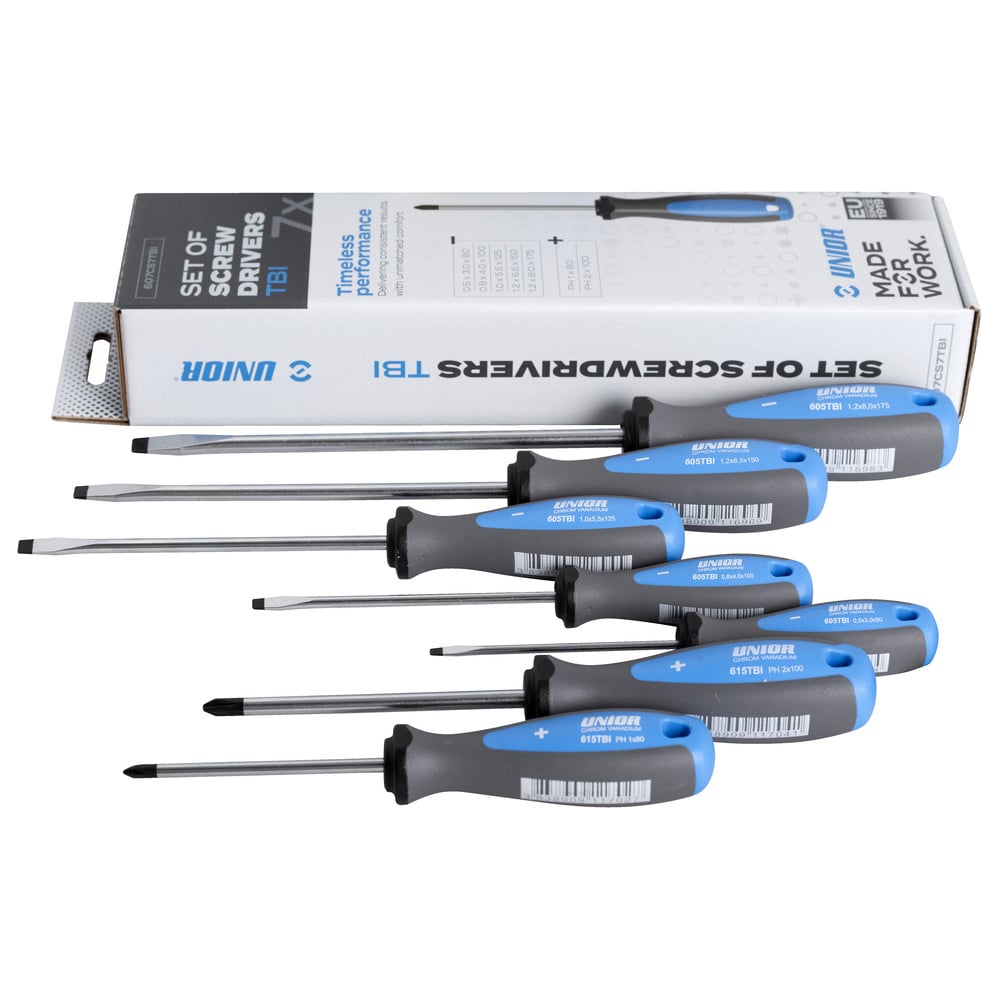 Изображение товара Набор отверток Unior TBI из 7 предметов с рукояткой