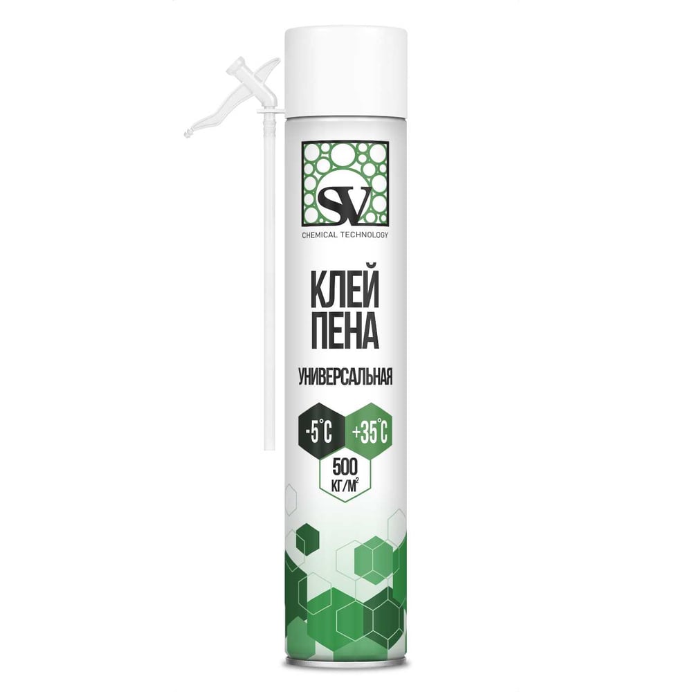 Изображение товара Клей-пена всесезонная SV бытовая 420 мл (550 г) 777001