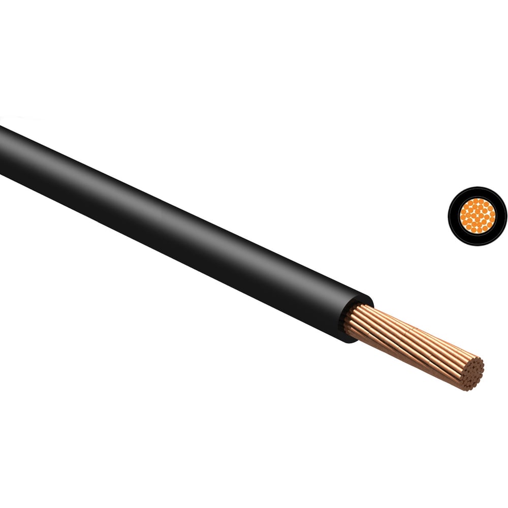 Изображение товара Кабель NVO КГтп-ХЛ 1x50 ГОСТ 10 метров медь термоэластопласт