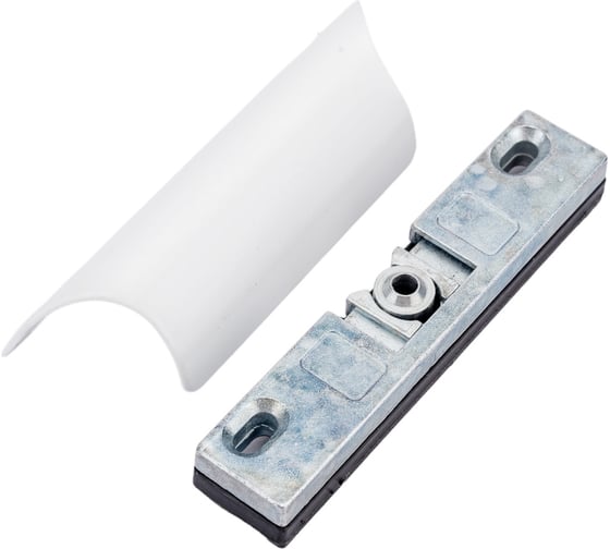 Изображение товара Комплект балконной ручки с защелкой Левша белый, под профиль 9 мм У1-0419.Б