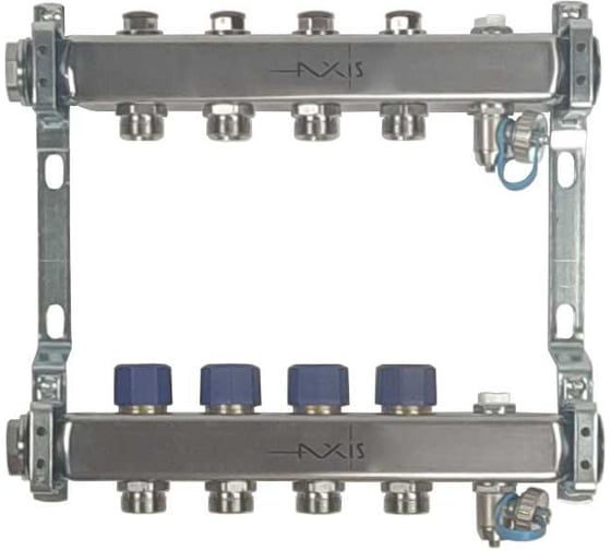 Изображение товара Коллектор из нержавеющей стали в сборе AXIS без расходомеров, 4 выхода AXIS232A04