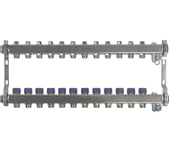 Изображение товара Коллектор из нержавеющей стали в сборе AXIS без расходомеров, 12 выходов AXIS232A12
