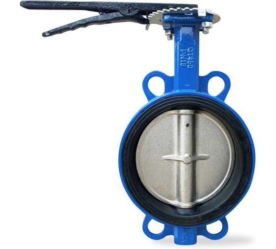 Изображение товара Затвор дисковый поворотный RUTEMPO чугун Ду 50 Ру16 межфл с рукояткой диск чугун манжета EPDM 107-3696