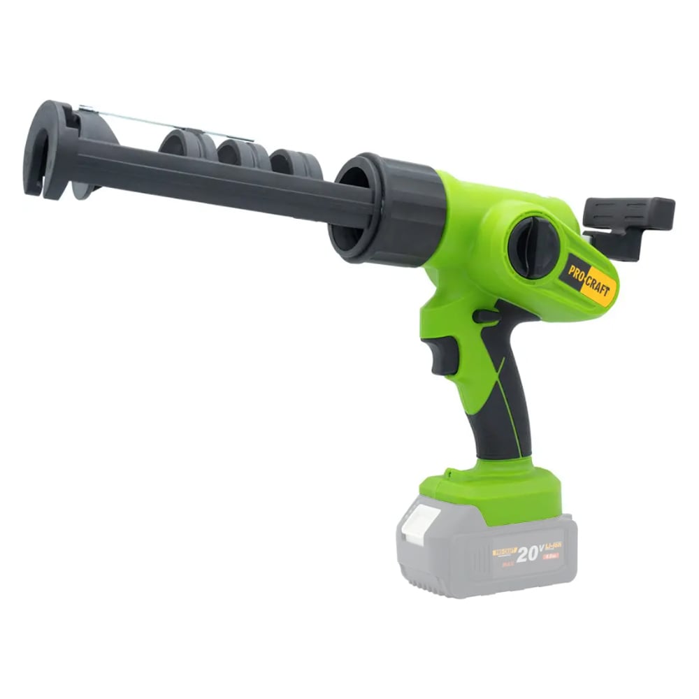 Изображение товара Пистолет для герметика аккумуляторный PROCRAFT 20В, 310мл (Без АКБ и ЗУ) PC20