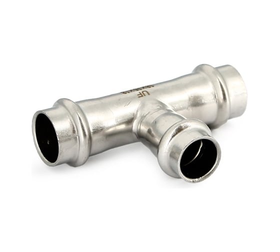 Изображение товара Тройник пресс Uni-Fitt 28x22x22, нержавеющая сталь 796S4330