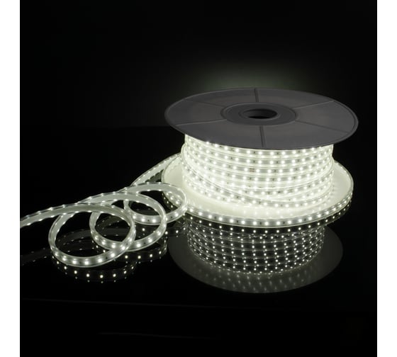 Изображение товара Светодиодная лента Elektrostandard LS014 220V 8W 60Led 2835 IP65 6500 холодный белый 50м a053638