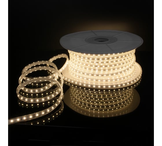 Изображение товара Светодиодная лента Elektrostandard LS015 220V 14,4W 120Led 2835 IP65 4200 дневной белый 50м a053639
