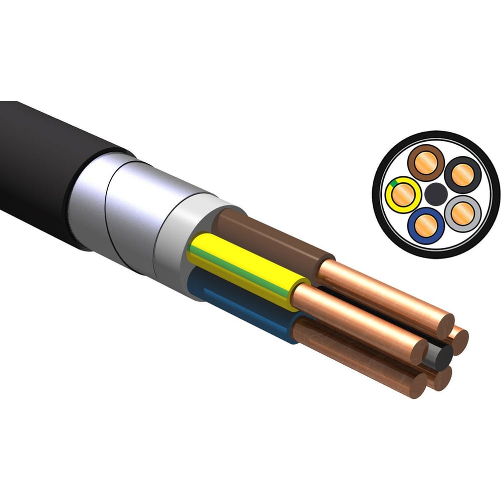 Изображение товара Кабель NVO ВБШвнг(А) LS 5x10 ГОСТ длина 30 метров