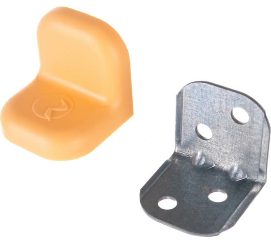 Изображение товара Мебельный уголок с декоративной накладкой Левша 28х28х28 мм, бежевый, 4 шт. У8-5139.Беж