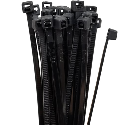 Изображение товара Кабельная стяжка G-POWER черная 2,5 х 200 мм 100 шт. KSB 2,5-200