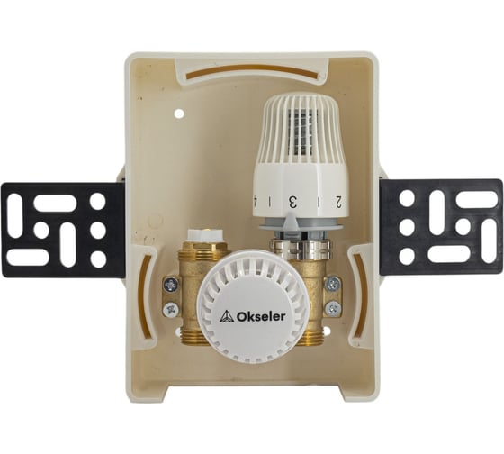 Изображение товара Короба регулировочные с внутренним и наружным термостатическим клапанами OKSELER 1/2 Oks00728