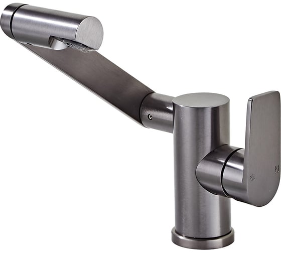 Изображение товара Смеситель для умывальника ARGOTECH ALTRA поворотный излив d-35, алюминий 44713