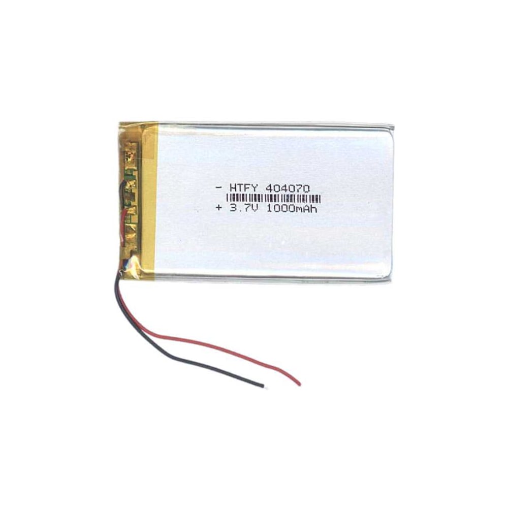 Изображение товара Аккумулятор AMPERIN Li-Pol 3.7V 1000mAh 4x70мм 2pin батарея