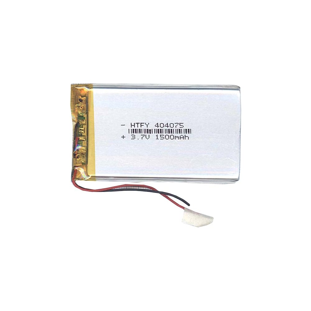 Изображение товара Аккумулятор Li-Pol AMPERIN 1500 мАч 3.7V 75х40х4 мм 2pin 017262