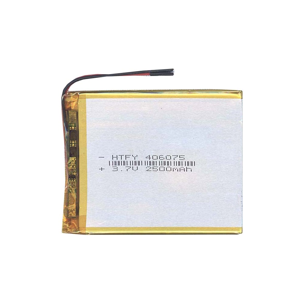 Изображение товара Аккумулятор AMPERIN Li-Pol 3.7V 2500мАч 75х60х4мм 2pin 017288