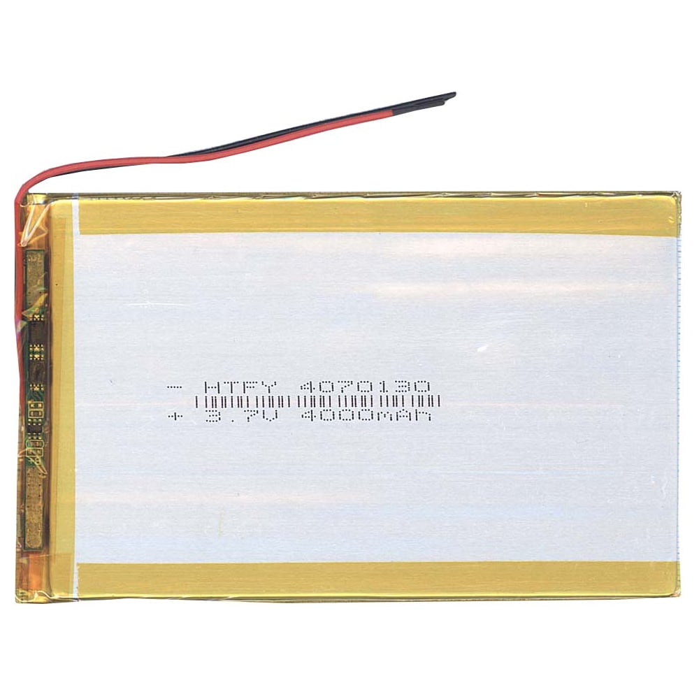 Изображение товара Аккумулятор AMPERIN Li-Pol 4*70*130мм 3.7V 4000mAh 2pin