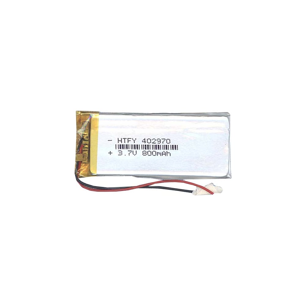 Изображение товара Аккумулятор AMPERIN Li-Pol 4х29х70мм 800mAh 3.7V 2pin 017402