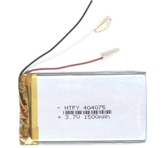 Изображение товара Аккумулятор AMPERIN Li-Pol (батарея) 4*40*75мм 3pin 3.7V/1500mAh 017414