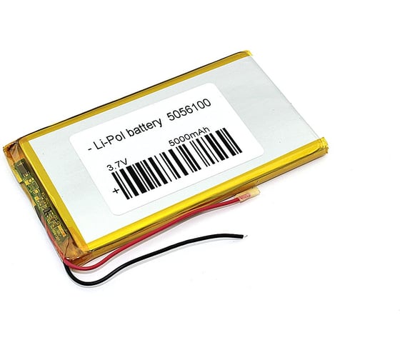 Изображение товара Аккумулятор AMPERIN Li-Pol (батарея) 5*56*100мм 2pin 3.7V/5000mAh 066550
