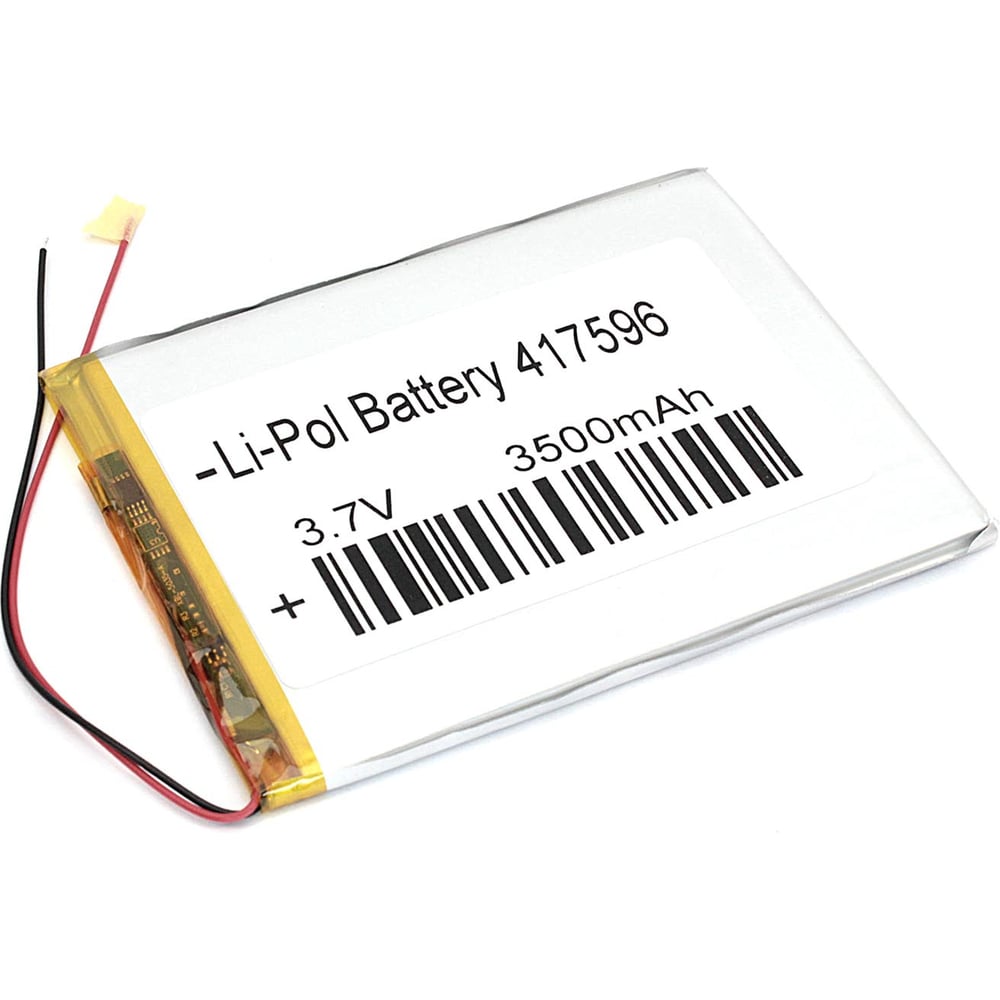 Изображение товара Аккумулятор Li-Pol AMPERIN 96x75x4.1мм 3500mAh 3.7V 2pin