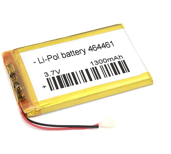 Изображение товара Аккумулятор AMPERIN Li-Pol (батарея) 4.6*44*61мм 2pin 3.7V/1300mAh 079629