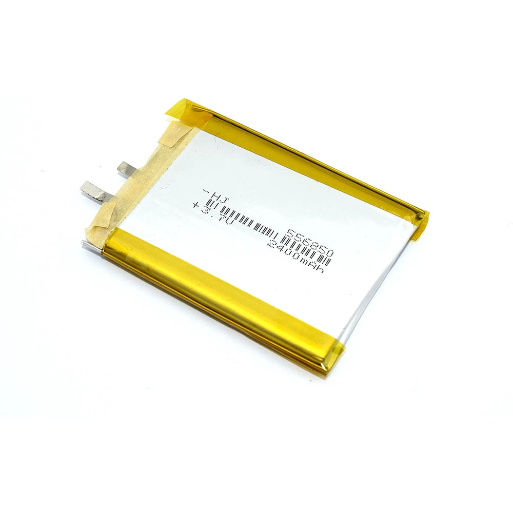Изображение товара Аккумулятор AMPERIN Li-Pol 3.7V 2400mAh 556850 с разъемом 2pin