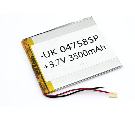 Изображение товара Аккумулятор AMPERIN Li-Pol (батарея) 4*75*85мм 2pin 3.7V/3500mAh 086277