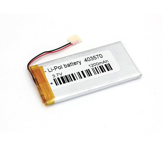 Изображение товара Аккумулятор AMPERIN Li-Pol (батарея) 4*35*70мм 2pin 3.7V/1000mAh 080514