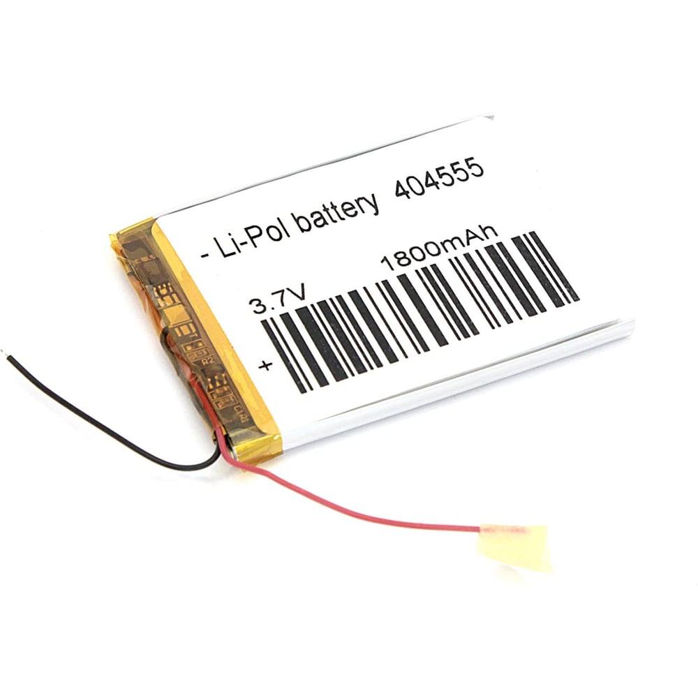 Изображение товара Аккумулятор AMPERIN Li-Pol 3.7V 550mAh 2pin 55х45х4мм
