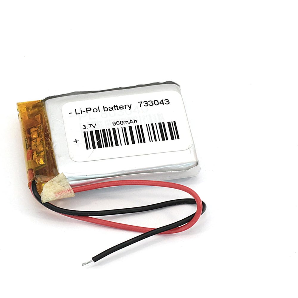 Изображение товара Аккумулятор AMPERIN Li-Pol (батарея) 7.3*30*43мм 2pin 3.7V/900mAh 079668 Изображение товара Аккумулятор AMPERIN Li-Pol (батарея) 7.3*30*43мм 2pin 3.7V/900mAh 079668